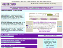 Tablet Screenshot of censusfinder.com